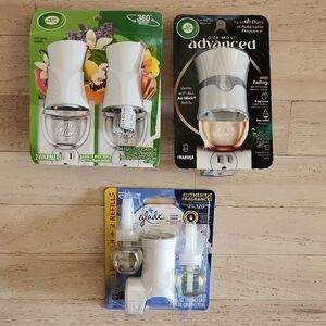 Lot Of NWT Air Wick & Glade Plug-In Oil Warmer Bundle | Includes Refills | Set